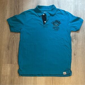 Boy’s GapKids Bright Blue Surf Crew Polo Shirt L
